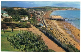 ISLE OF WIGHT : THE SANDOWN BAY FROM THE CLIFF PATH / ADDRESS - WATFORD, CARPENDERS PARK, ROMILLY DRIVE (STURGESS) - Sandown