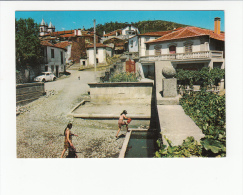 Portugal Cor 25210  - VILA FLOR ALTO DOURO - FFONTE ROMANA E VISTA PARCIAL OLD CARS AUTOMOBILES VOITURES VW COX - Bragança