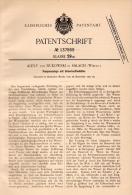 Original Patentschrift - Alexy Von Bukowski In Salach I. Württ., 1900 , Pumpenanlage , Wasserwerk , Wasserpumpen !!! - Göppingen