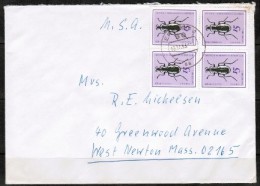 EAST GERMANY    Cover To "West Newton,Mass, USA" - Storia Postale