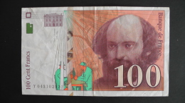 France - 100 Francs - 1998 - P 158a - VF - Look Scan - 100 F 1997-1998 ''Cézanne''