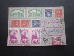 Curiosité Enfin Taxé Enveloppe-lettre OMEC JONZAC > B.A. Villeurbanne Aff Composé ->Timbres :Tunisie,Monaco, Algérie - Cartas & Documentos