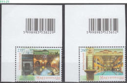 HUNGARY, 2012, Health Tourism - Spas II, Barcode, Architecture, MNH (**), Sc/Mi 4227-28 / 5547-48 - Hydrotherapy
