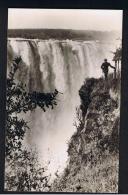 RB 946 - Rhodesia Zambia Zimbabwe - Real Photo Postcard - Victoria Falls - Main Falls Near The Devil's Cataract - Simbabwe