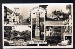 RB 948 - 1965 Real Photo Multiview Postcard - The Cenotaph South Street & Town Pump - Dorchester - Salvation Army St - Autres & Non Classés