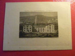 Uralter Stich HOTEL UND SCHWEFELBAD ALVENEU GRAUBÜNDEN Gebrüder Balzer 1896 - Prints & Engravings