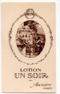ACHAT IMMEDIAT Carte Parfumée  AUZIERE  LOTION  UN SOIR - Vintage (until 1960)