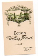 ACHAT IMMEDIAT Carte Parfumée  AUZIERE  LOTION  VALLON FLEURI - Anciennes (jusque 1960)