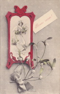 CPA - Fantaisie - Femme - Bonne Année - Style Art Nouveau - 350 - Femmes