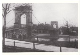 Postcard NOTTINGHAM Suspension Bridge River Trent Edwardian Nottinghamshire Repro - Nottingham