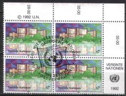 UN Wien - Mi-Nr 138 Viererblock Gestempelt / Bloc Of Four Used (n425) - Used Stamps