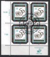 UN Wien - Mi-Nr 178 Viererblock Gestempelt / Bloc Of Four Used (n426) - Used Stamps