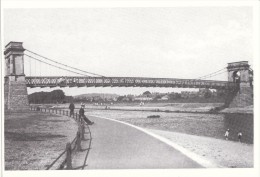 Postcard NOTTINGHAM Suspension Bridge River Trent Edwardian Nottinghamshire Repro - Nottingham