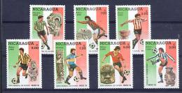 NICARAGUA 1985, FOOTBALL MEXICO, 7 Valeurs, Neufs / Mint. R274 - 1986 – Mexico