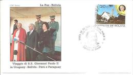 76258)VISITA DEL PAPA G.PAOLOII   IN  URUGUAY BOLIVIA PERU E PARAGUAY - Autres & Non Classés