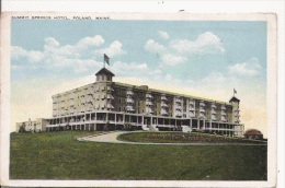 SUMMIT SPRINGS HOTEL POLAND MAINE (GOLF IN HOTEL GROUNDA..) 1923 - Autres & Non Classés