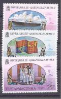 TRISTAN Da CUNHA1977:  Yvrt.212-14mnh** SILVER ANNIVERSARY Of QUEEN ELIZABETH - Tristan Da Cunha