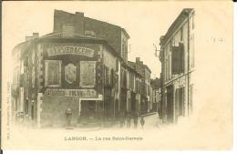CPA  LANGON, Rue St Gervais, Magasin à La Ménagère, Denrées Coloniales  8670 - Langon