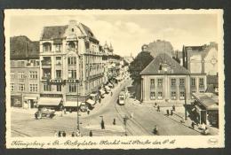 EAST  PRUSSIA , KÖNIGSBERG  , KALININGRAD  IN RUSSIA  ROSSGÄRTER MARKET ,  TRAM   , OLD POSTCARD, O - Ostpreussen