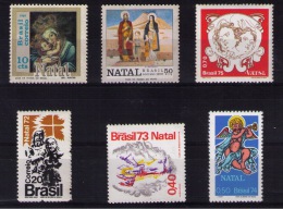 BRAZIL 1969/76  Christmas, Lote - Unused Stamps