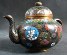 Intéressante Théière Chinoise En émaux Cloisonnés D’époque XIXè Siècle - Arte Asiático