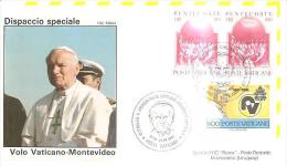 76275)viaggio Papa G.paolo II  Dispaccio Speciale Montevideo-vaticano - Autres & Non Classés