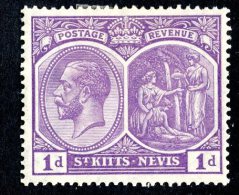 2808x)  St Christoher Nevis  1929 - SG# 39a /  Sc # 39a  M* - St.Christopher-Nevis-Anguilla (...-1980)