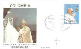 76282)viaggio Papa G.paolo II Colombia A  Chiquinquira - Autres & Non Classés