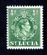 2823x)  St Lucia  1938 - SG# 128  ~  Sc # 110a (14)   M* - St.Lucia (...-1978)