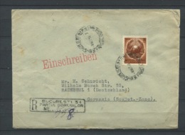 Romania 1950 Register Cover  Budapet  To Germany - Briefe U. Dokumente