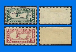 AT 1917, Mercury, Set Of 2 Perforate Stamps (for Express), MH/U (Lot 2) - Zeitungsmarken