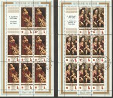 Burundi 1969 Mi# 531-536 A Used - Complete Set In Mini Sheets - Christmas / Paintings - Used Stamps
