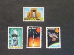 Dominica 1973 Metereology Satelites And 1976 Space MNH - Dominica (1978-...)