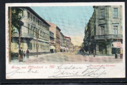 GRUSS AUS OFFENBACH  -  FRANKFURTER STRASSE  1900   LITHO - Offenbach