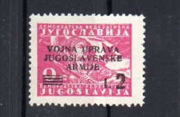 OCCUPAZIONE JUGOSLAVIA LITORALE SLOVENO AMMIN.MILITARE JUGOSLAVA 1947 NUOVO MNH** - Occ. Yougoslave: Littoral Slovène