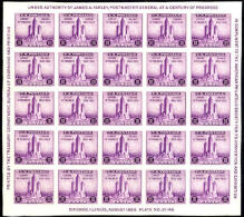 US #731 Mint Hinged APS Souvenir Sheet Of 1933 - Unused Stamps
