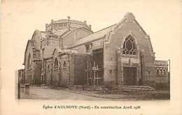 Sept13 80 : Aulnoye  -  Eglise En Construction - Aulnoye
