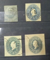 N840.-.US.1886-1894 -STAMPED ENVELOPES, CUT SQUARES. SC#: U293,294,305 AND 306 . CV$ 40.00 / € 30.00 - Other & Unclassified