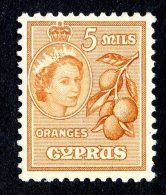 2966x)  Cyprus  1955 - SG#175  ~ ~ M* - Chypre (...-1960)