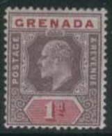 GRENADA 1902 1d KE VII SG 58 HM ER37 - Grenada (...-1974)