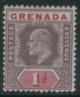 GRENADA 1902 1d KE VII SG 58 HM ER37 - Grenade (...-1974)