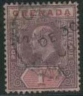 GRENADA 1904 1d KE VII SG 68 U ER35 - Grenade (...-1974)