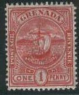 GRENADA 1906 1d Badge SG 78 HM ER32 - Granada (...-1974)