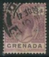 GRENADA 1921 6d Dull Purple KGV SG 125 FU ER56 - Grenada (...-1974)