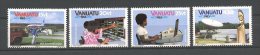 VANUATU 1983  N° 682/685 **  Neufs = MNH Superbe Cote: 4.00 €  Communications Avions Planes Espace Space - Vanuatu (1980-...)