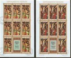 Burundi 1972 Mi# 853-857 A Used - Complete Set In Mini Sheets - Easter / Paintings - Gebraucht