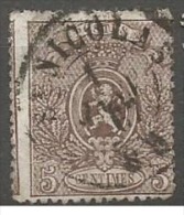 25A  Obl  St Nicolas  Min0 Pli Invisible De Face  90 - 1866-1867 Piccolo Leone