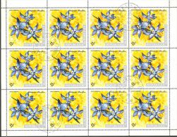 Burundi 1972 Mi# 892-898 Used - Air Post Set In Sheets Of 12 - Orchids - Usados