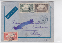 SENEGAL - 1942 - ENVELOPPE Pa AVION De KAOLACK Pour L´ALLIER - Storia Postale