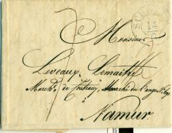 Allemagne - Précurseur De Vaerde (par Cologne) Vers Namur Du 13/06/1825, Décimes, Superbe, See Scan - Préphilatélie